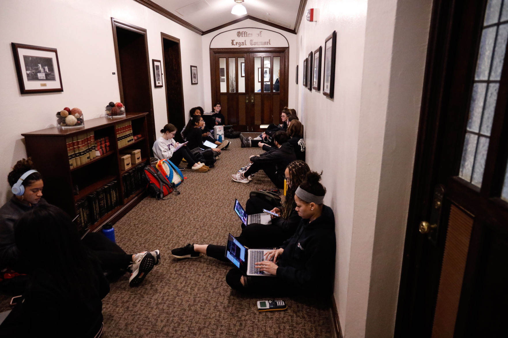 Evans Hall Sit-in 2nd floor